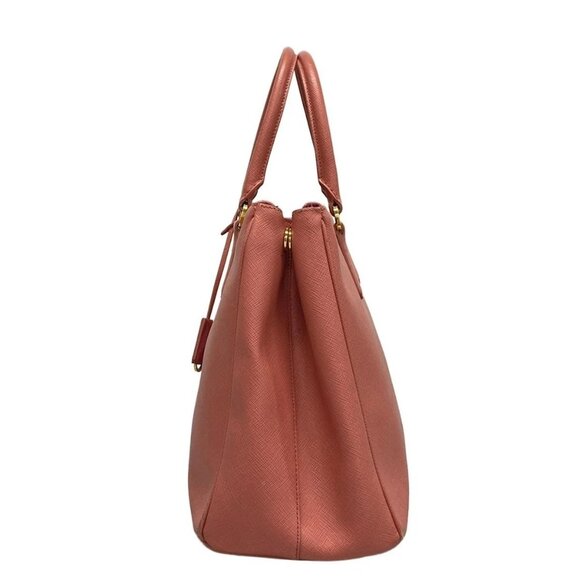 Auth PRADA Galleria Bag Pink Saffiano Leather Tote Bag - Picture 4 of 16